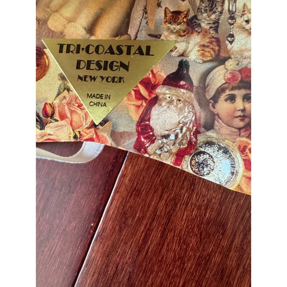 Tri-Coastal Design Victorian Christmas & Floral Padded Picture Frame Set of 2